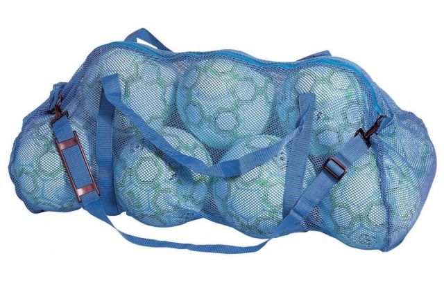 Sporto įrangos laikymo krepšys TREMBLAY, 10 kamuolių Mėlyna Sporto įrangos laikymo krepšys TREMBLAY, 10 kamuolių