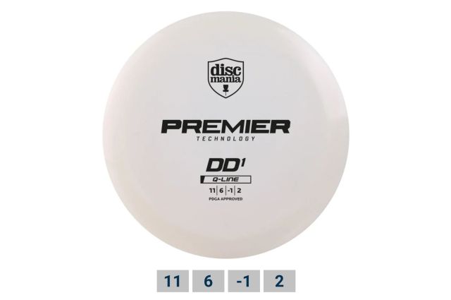 Discgolf DISCMANIA Distance Driver Q-LINE PREMIER DD1 White 11/6/-1/2 Discgolf DISCMANIA Distance Driver Q-LINE PREMIER DD1 White 11/6/-1/2