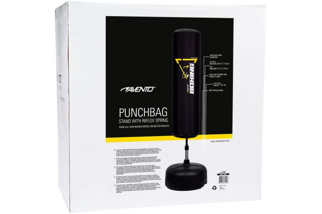Punchbag inflatable stand AVENTO 41BB 110x30x30cm Black/Yellow Punchbag inflatable stand AVENTO 41BB 110x30x30cm Black/Yellow