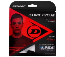 Squash strings DUNLOP ICONIC PRO AF 1,22MM 17G BLACK 10M SET