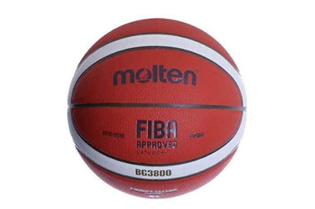 Basketball ball training MOLTEN B5G3800 FIBA synth. leather size 5 Basketball ball training MOLTEN B5G3800 FIBA synth. leather size 5