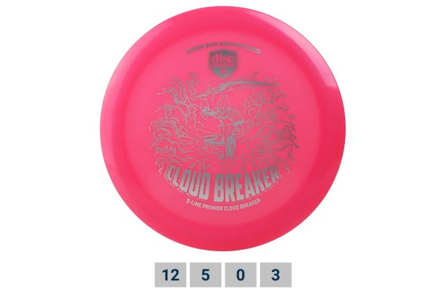 Discgolf DISCMANIA Distance Driver Q-LINE PREMIER Cloudbreaker Gannon Buhr Signature Pink 12/5/0/3 Discgolf DISCMANIA Distance Driver Q-LINE PREMIER Cloudbreaker Gannon Buhr Signature Pink 12/5/0/3