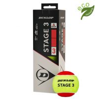 Tennis balls DUNLOP STAGE 3 RED, 3-box ITF